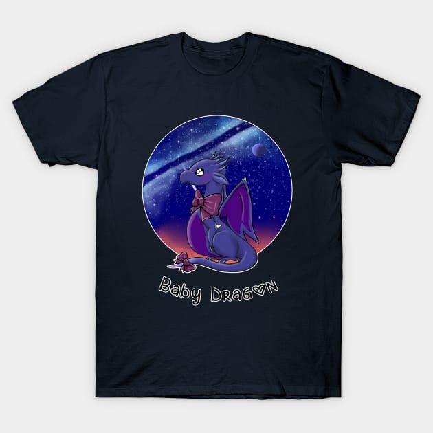 Galaxy Baby Dragon T-Shirt by TreatYourLittle